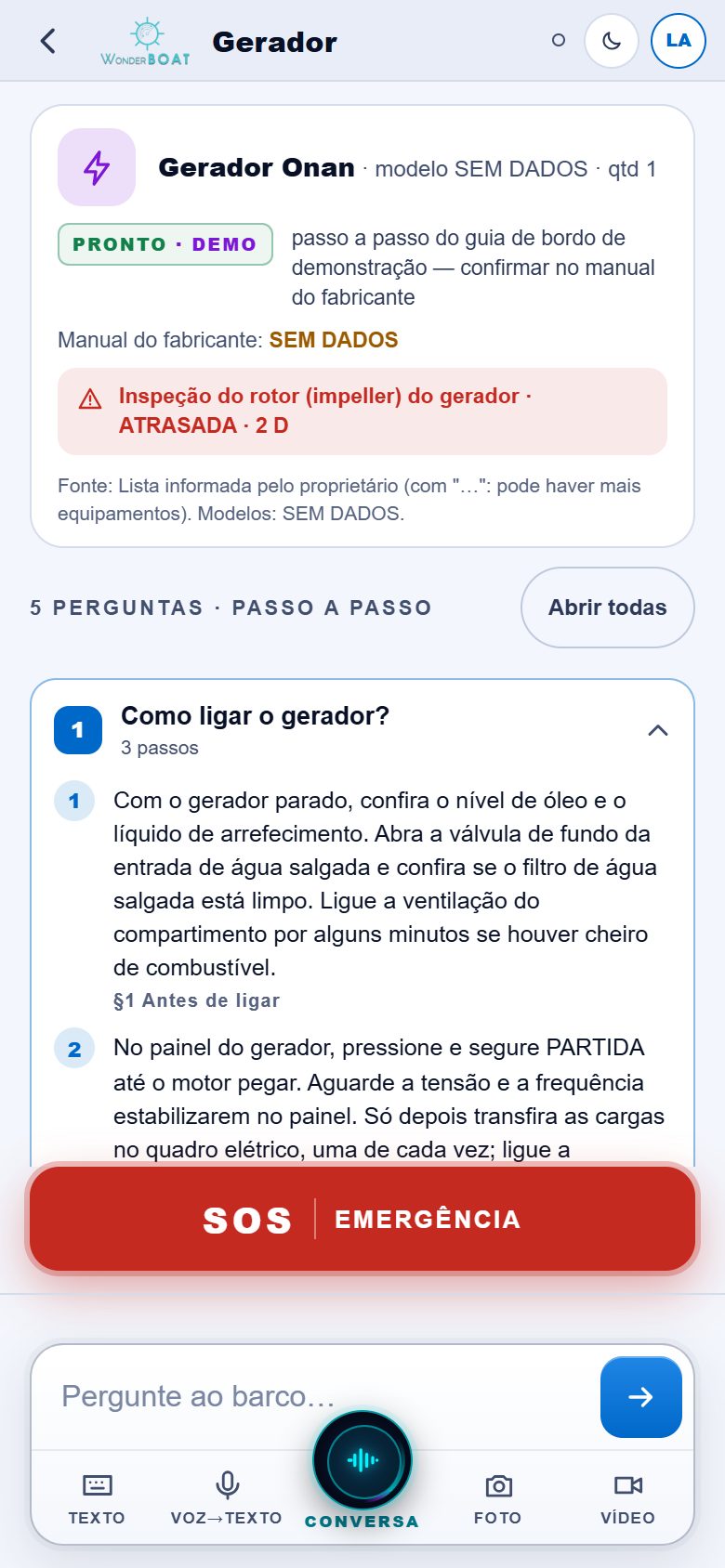 FAQ gerador